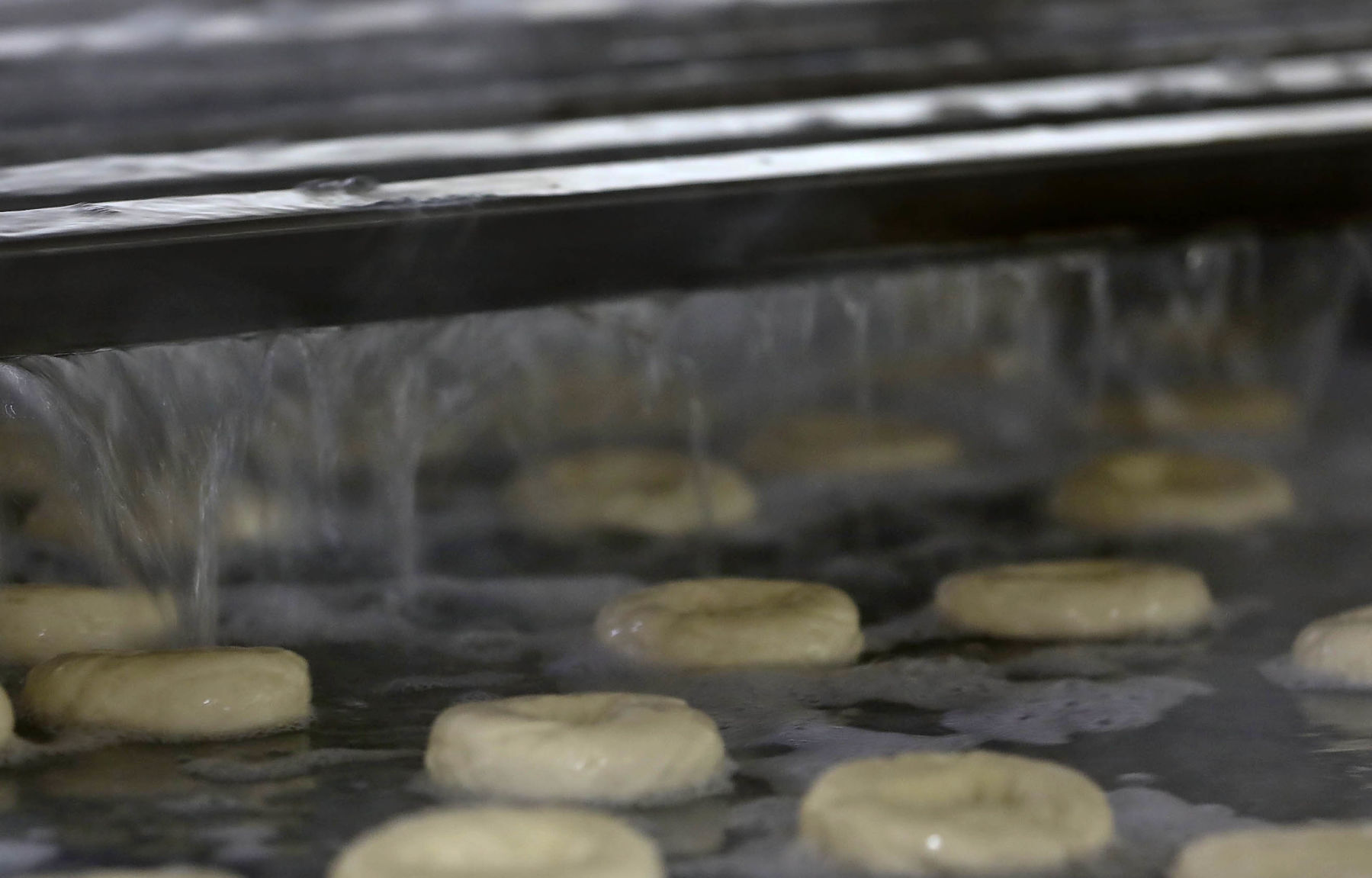 A bagel is born: rings are cooked